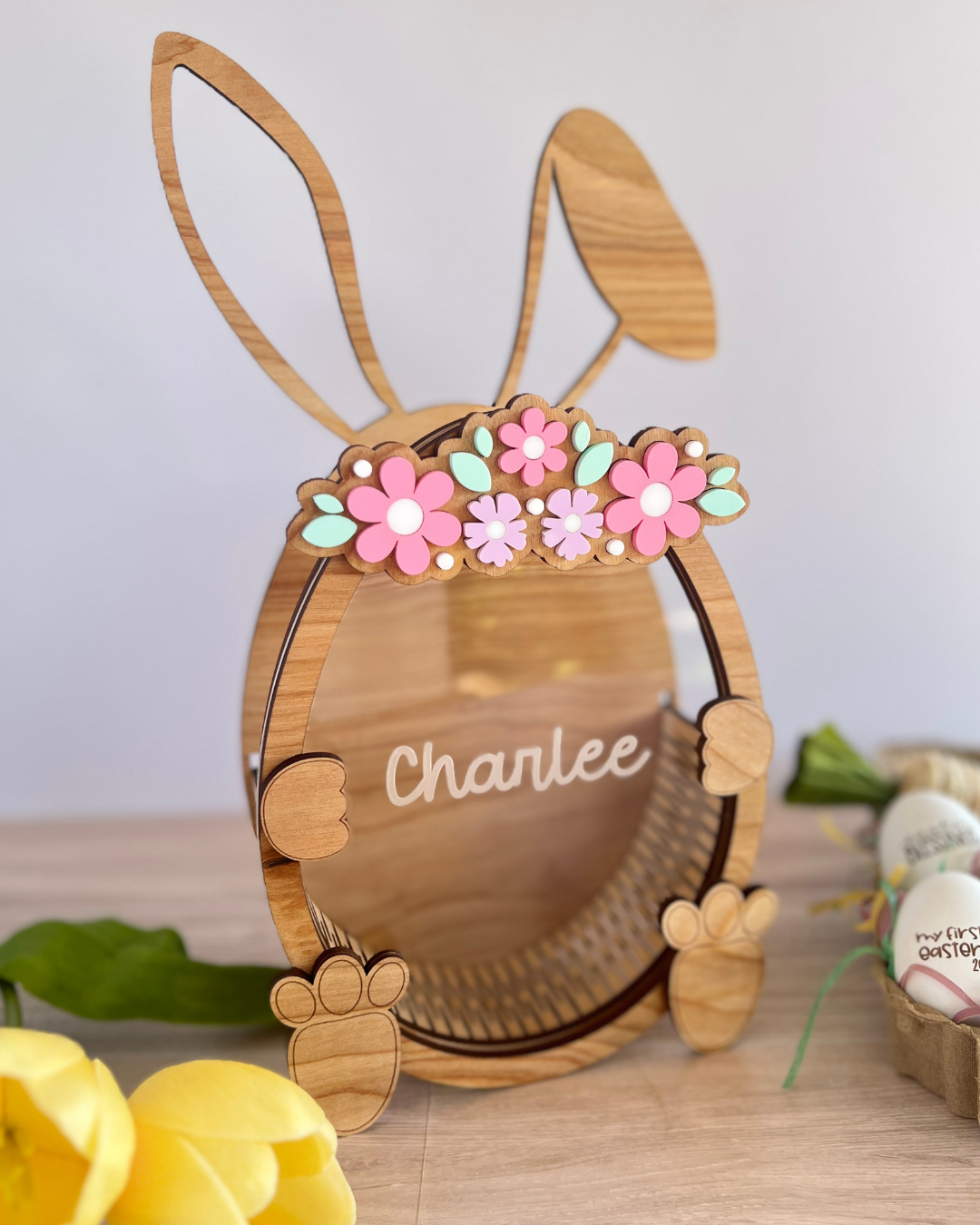 Personalized Easter Keepsake Basket - Leipo'o
