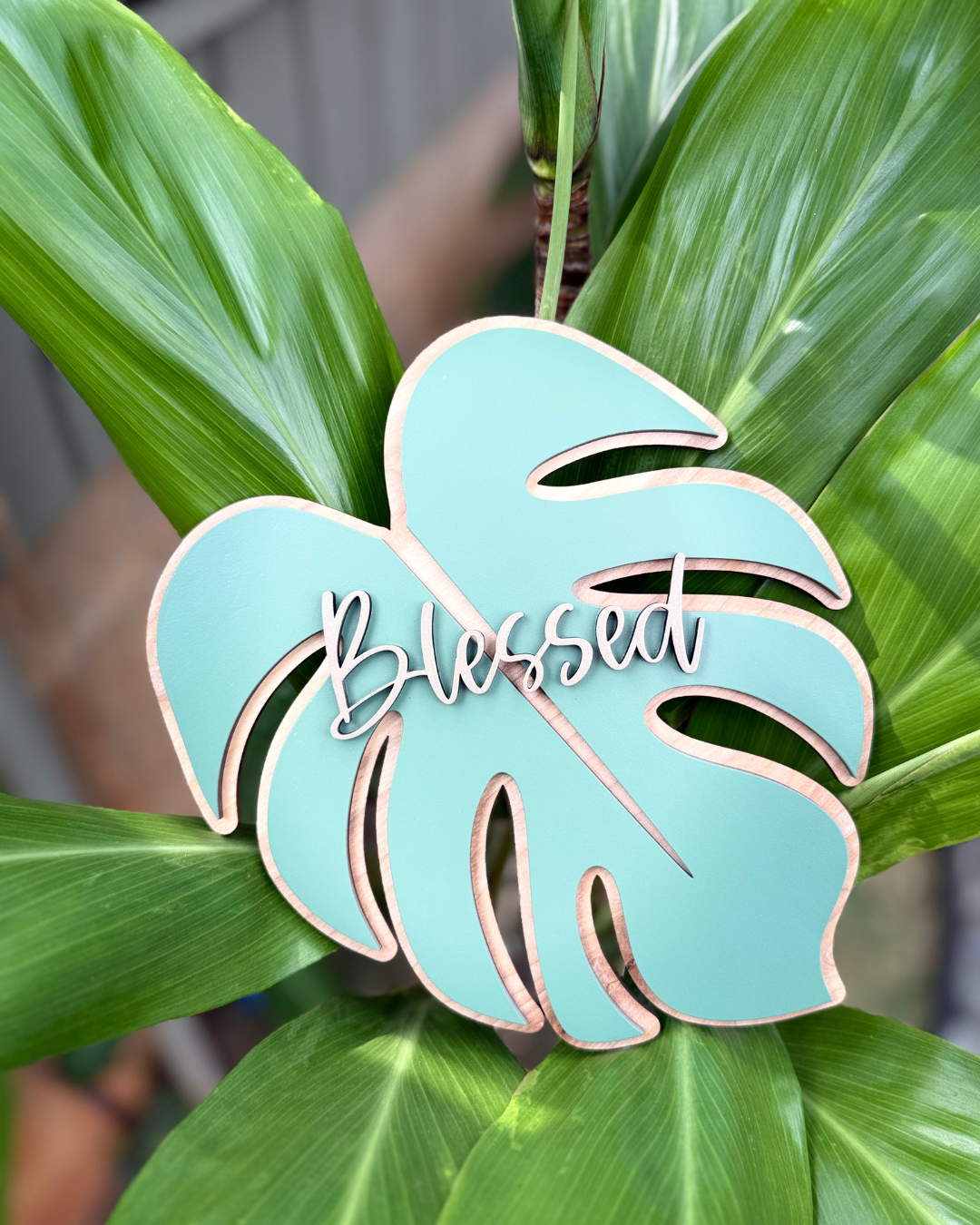 Blessed Monstera Wall/Shelf Decor