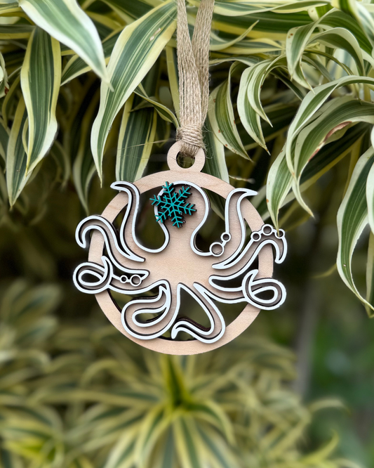 Ocean Themed Round Ornaments