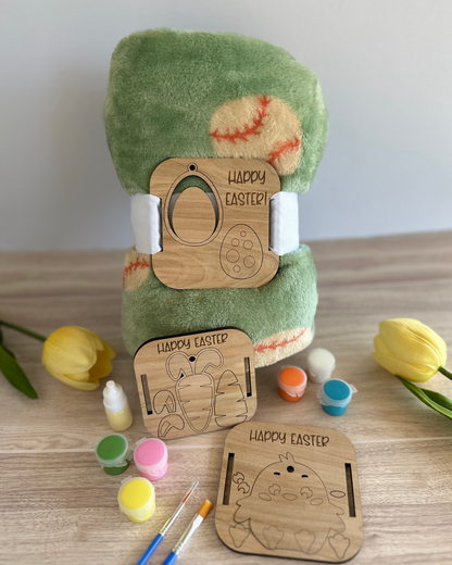 Easter Paint Kit Tag + Baseball Throw Blanket