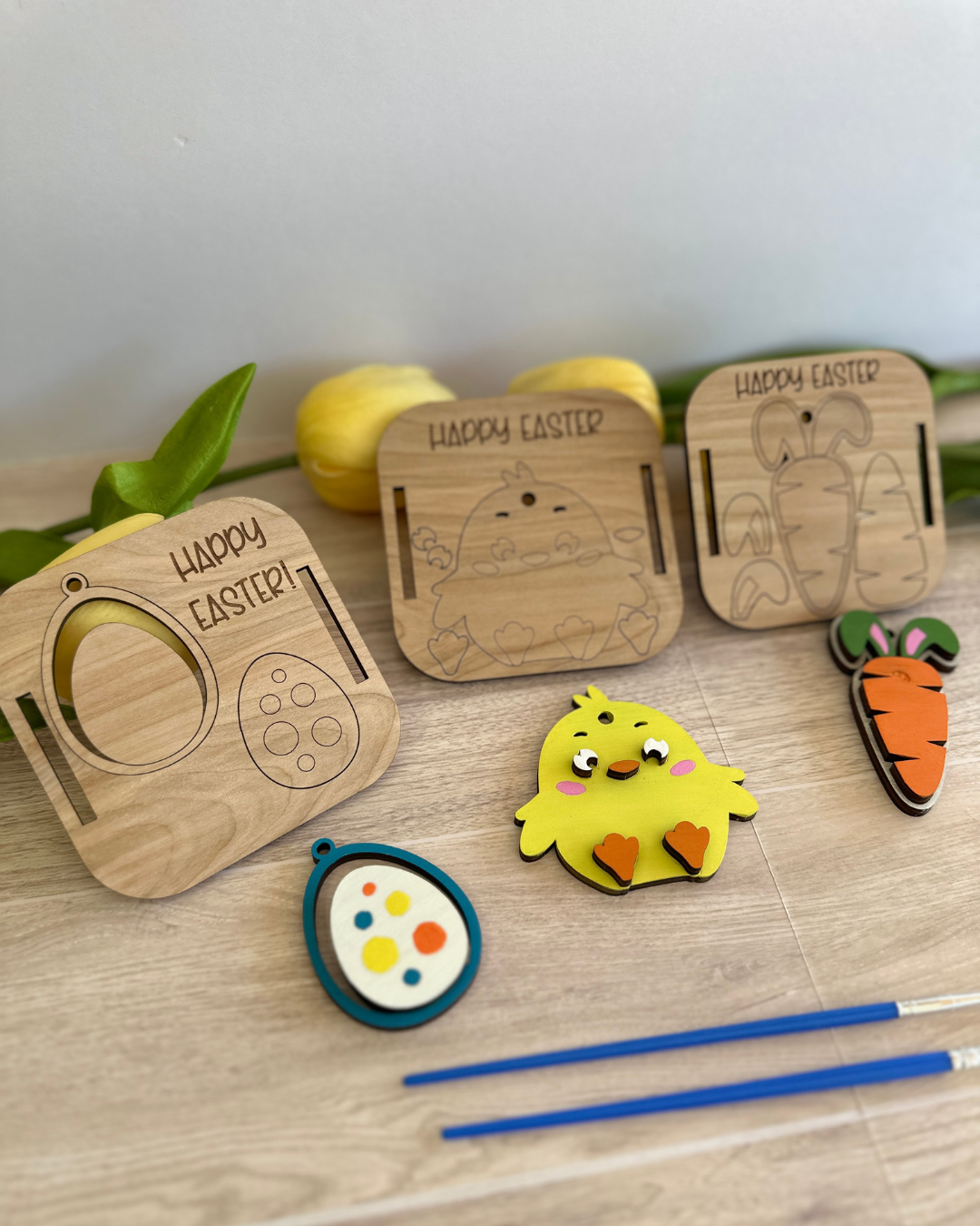 Easter Paint Kit Tag + Baseball Throw Blanket