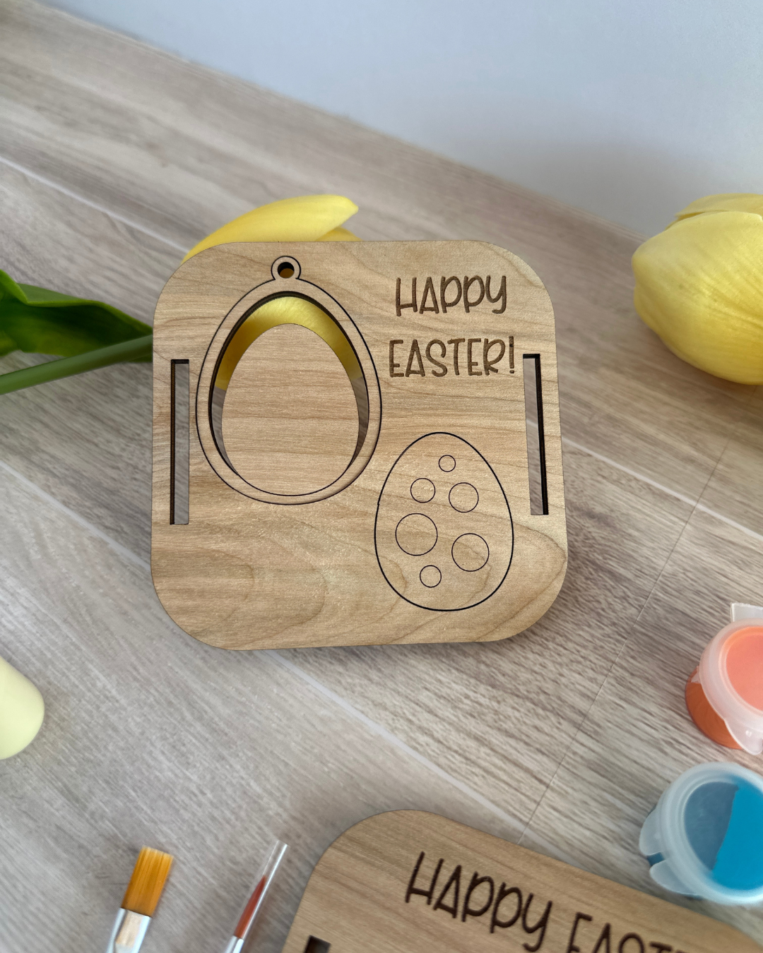 Easter Paint Kit Tag + Football Throw Blanket