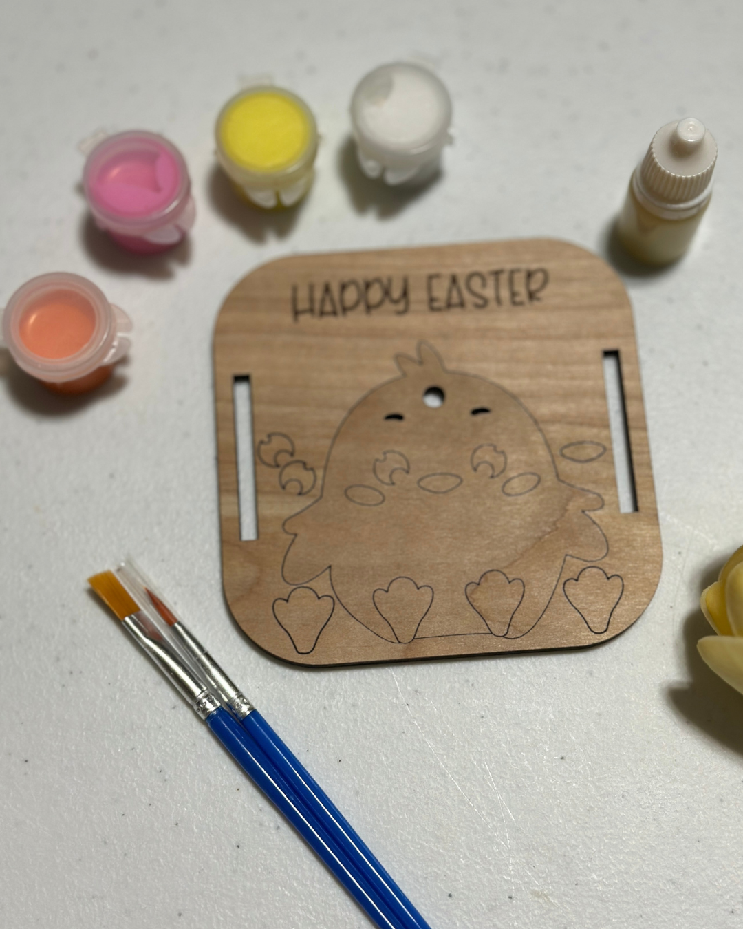 Easter Paint Kit Tag + Football Throw Blanket