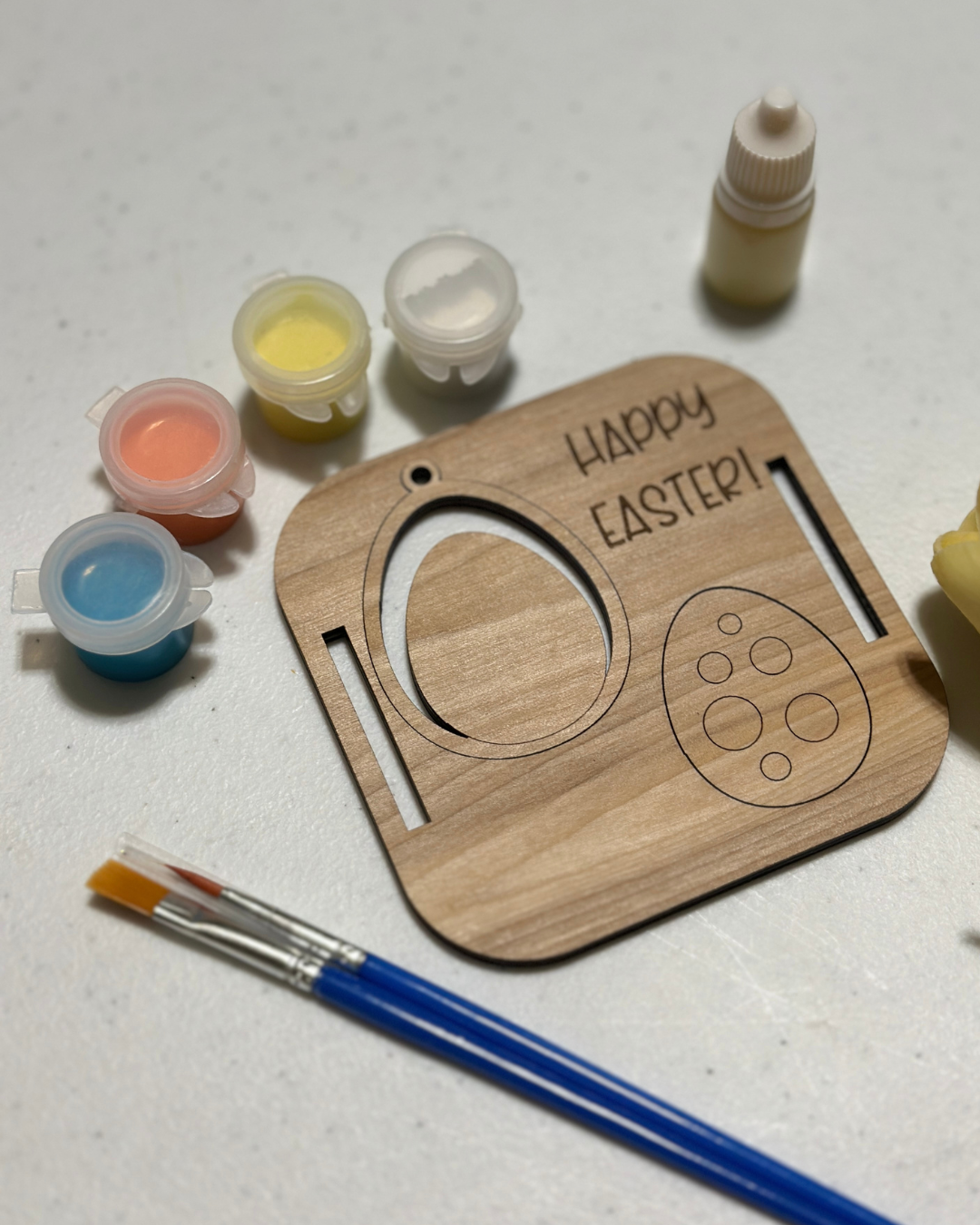 Easter Paint Kit Tag + Football Throw Blanket