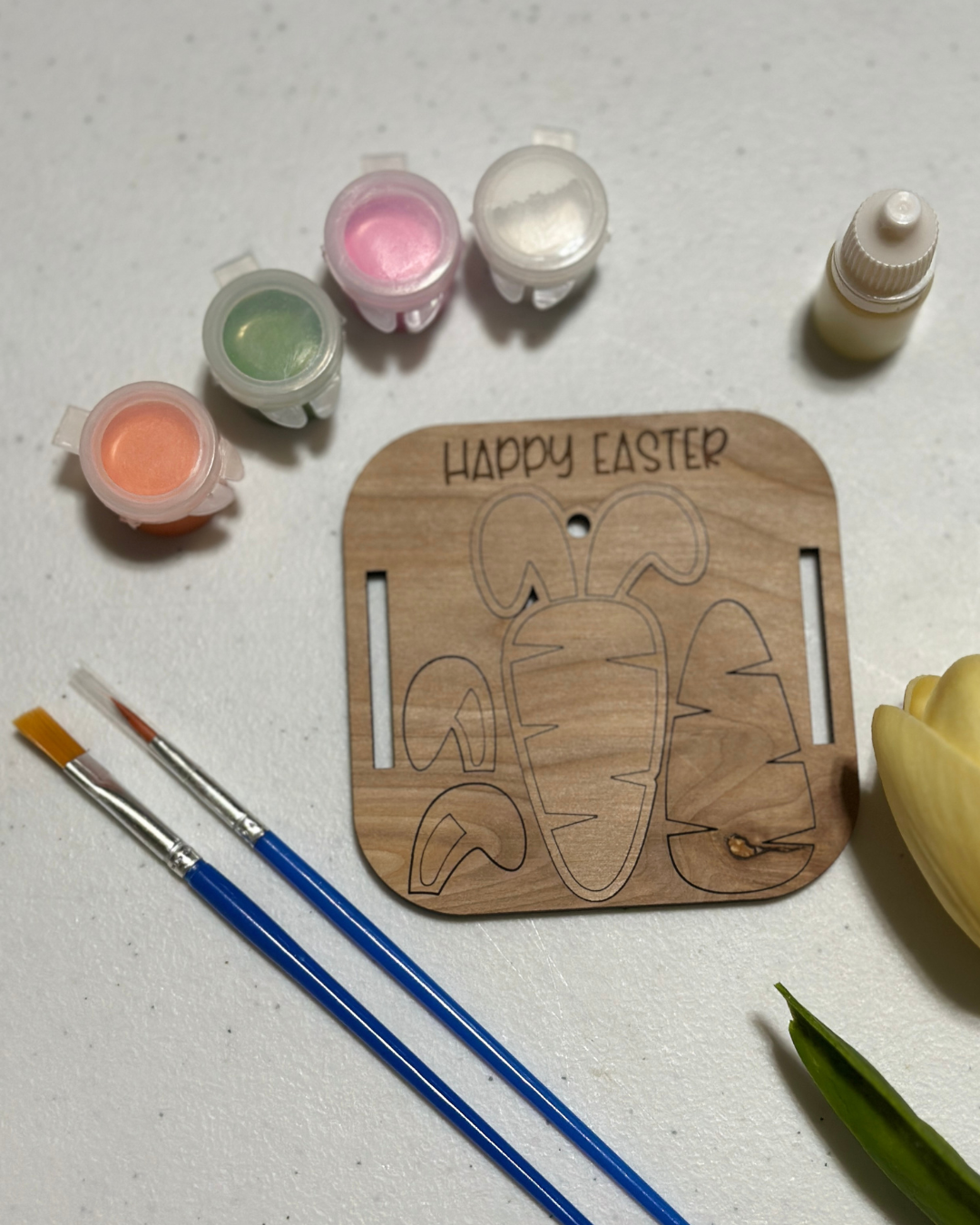 Easter Paint Kit Tag + Football Throw Blanket