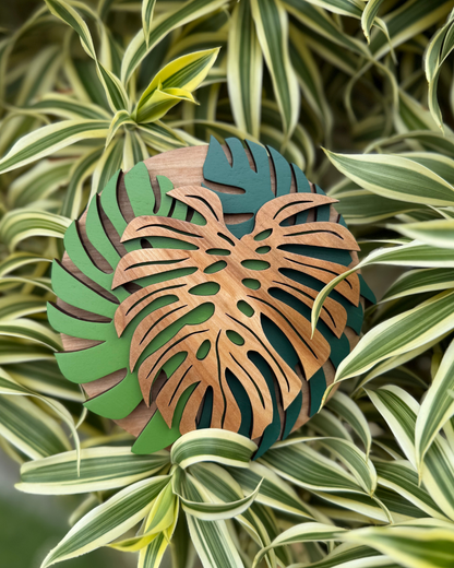 Monstera 4 Layered Decor
