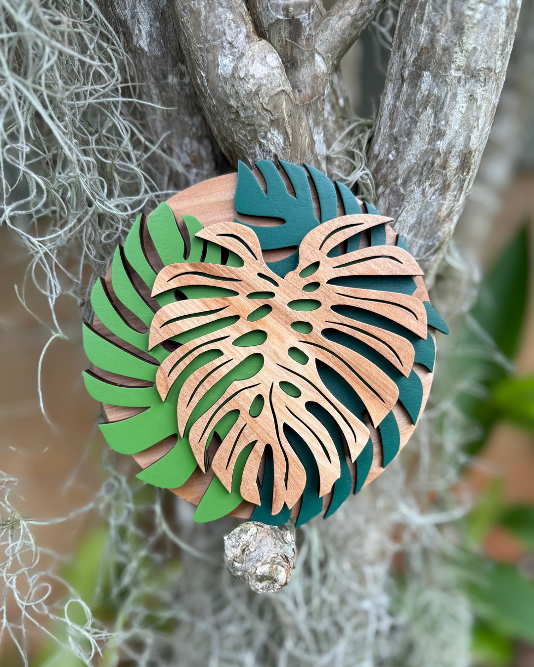 Monstera 4 Layered Decor