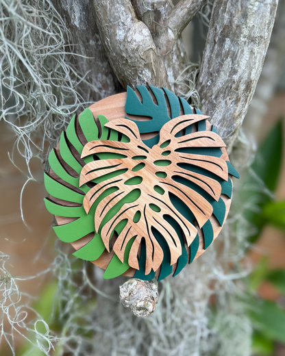 Monstera 4 Layered Decor