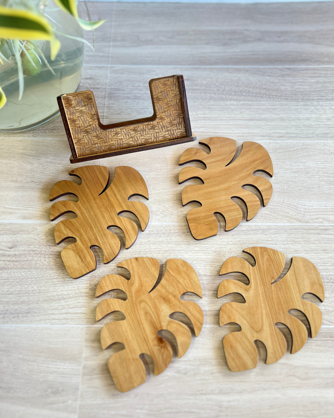 Coaster Set - Monstera