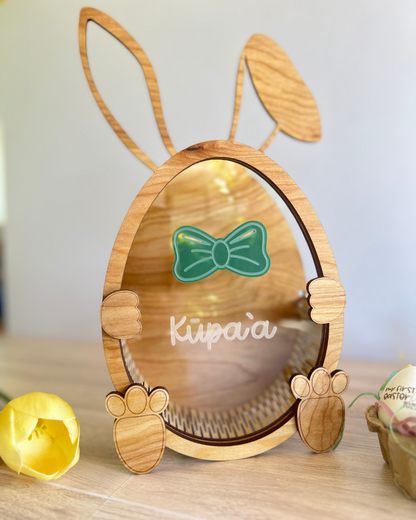 Personalized Easter Keepsake Basket - Bowtie