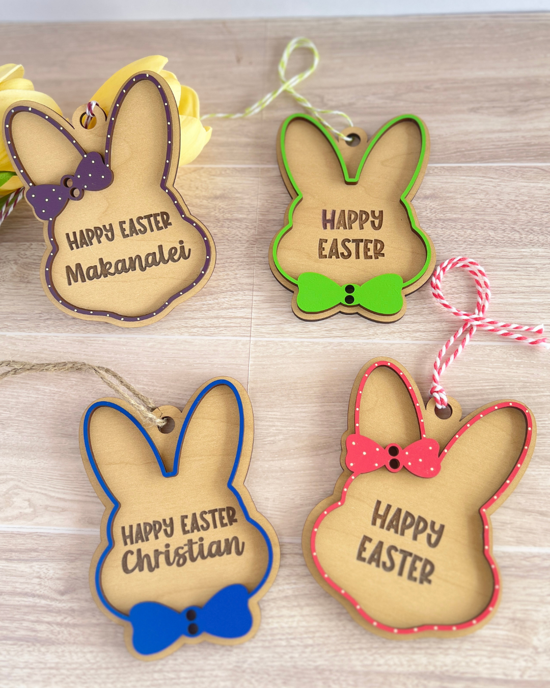 Bunny Money Basket Tag