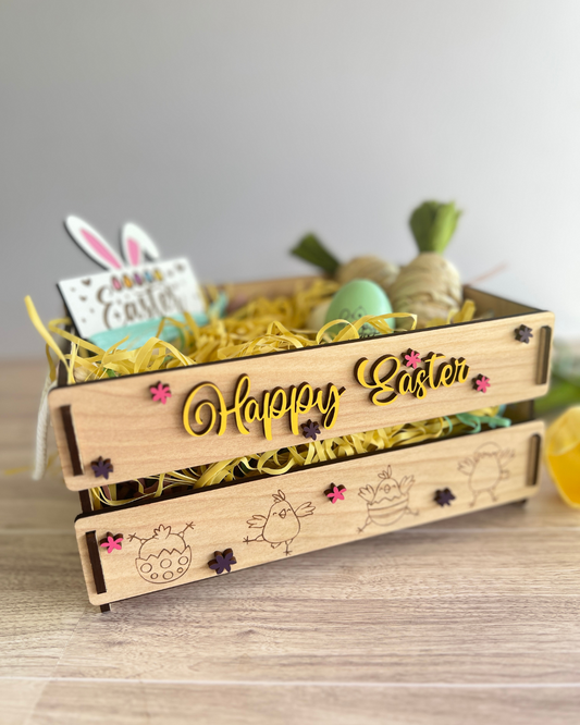Happy Chicks Easter Crate
