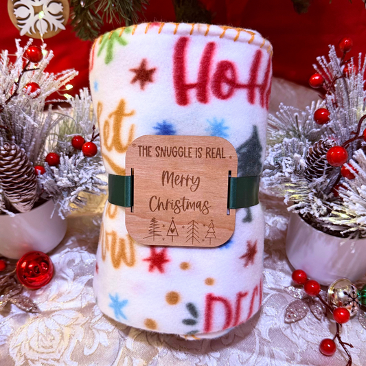 Christmas Sayings HoHoHo 50" x 60" Throw