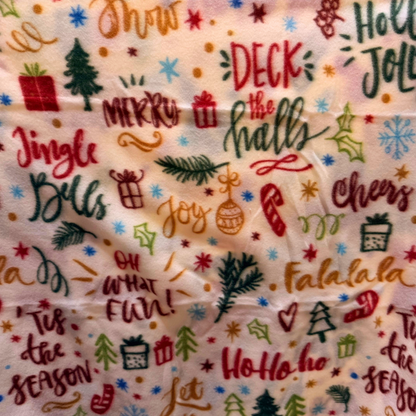 Christmas Sayings HoHoHo 50" x 60" Throw