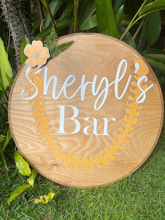 Puakenikeni Name Sign