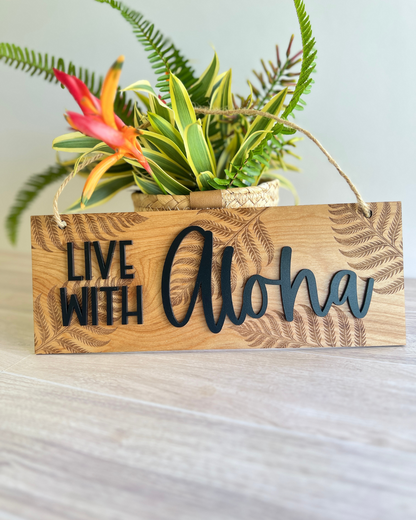 Live with Aloha Wall Art
